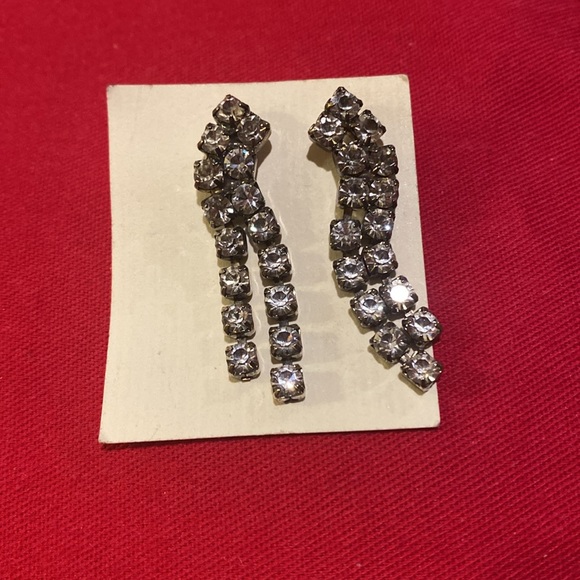 RHONESTONE EARRINGS - Picture 2 of 2